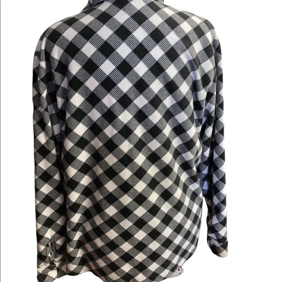 RIDERS‎ by LEE, Women’s Flannel Shirt, Size XXL/XXG/TTG, Black & White checked - Picture 4 of 9